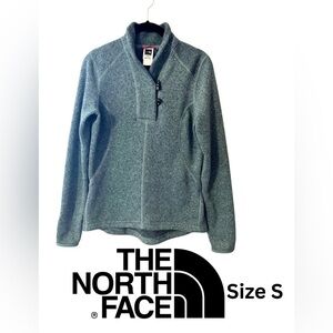 The North Face Sweater Womens Crescent Ridge Shaw Collar Blue Size S EUC